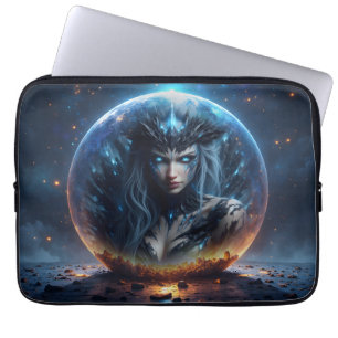 Cosmic Witch – Born from the Star Sphere. Laptop Sleeve