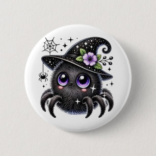 Cosmic Witch Spider 6 Cm Round Badge