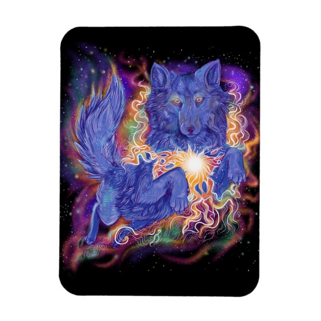 Cosmic Wolf Magnet (Vertical)