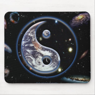 Cosmic Yin Yang Mouse Pad