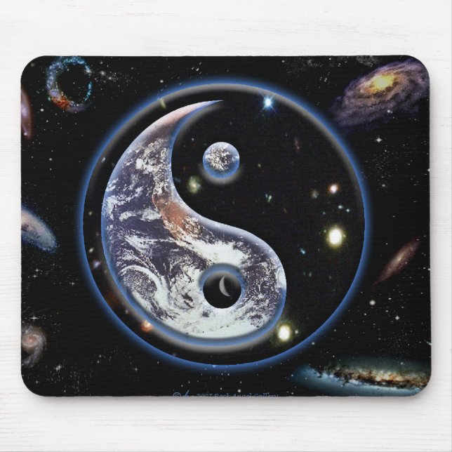 Cosmic Yin Yang Mouse Pad (Front)