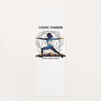Cosmic Yoga Warrior | Galaxy Body Pose Mat