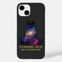 Cosmic Zen Wolf – Meditating Galaxy Spirit Animal