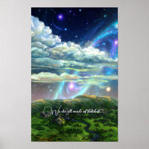Cosmis stars galaxy fantasy poster