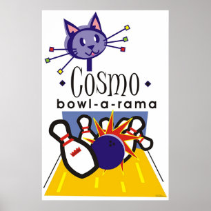Cosmo bowl-a-rama poster