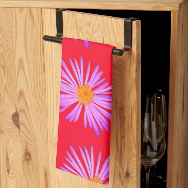 Cosmo Flower Botanical Tea Towel (Thirds Fold)