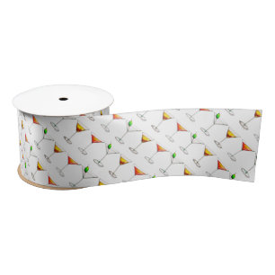 Cosmo Martini Manhattan Cocktail Drinks Ribbon Satin Ribbon