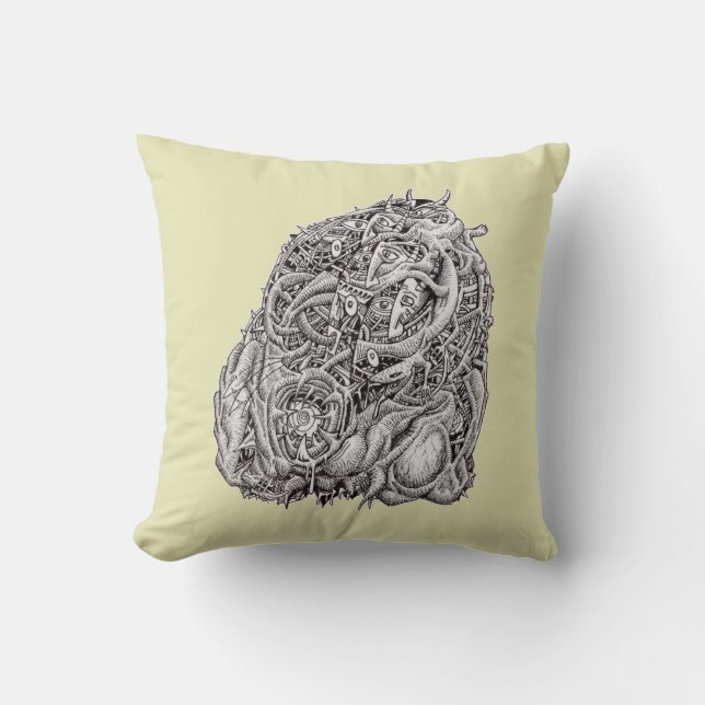 Cosmographic head, by Brian Benson  Cushion (Front)