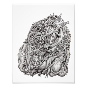Cosmographic Head, by Brian Benson, photo print