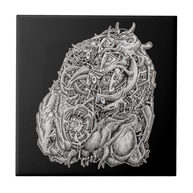 Cosmographic Head by Brian Benson, Tile (Front)