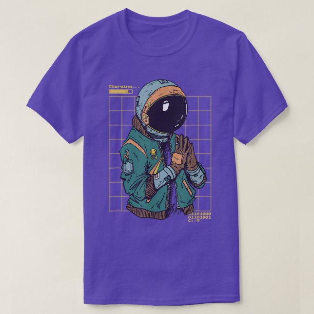 Cosmonaut Astronaut Spaceman Space T-Shirt (Design Front)