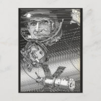 Cosmonaut Five Postcard