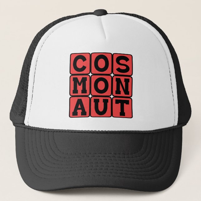 Cosmonaut, Soviet Astronaut Trucker Hat (Front)