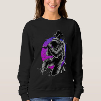 Cosmonauts Spacey Aesthetic Vaporwave Space Guitar Sweatshirt