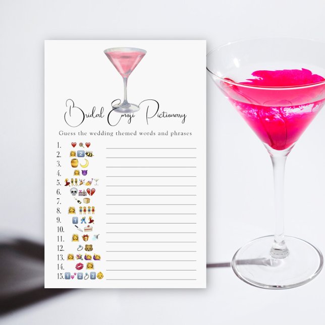 Cosmopolitan Bridal shower emoji pictionary (Creator Uploaded)