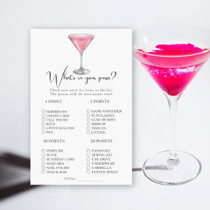 Cosmopolitan Bridal shower What's in your purse