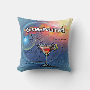 Cosmopolitan Cocktail (#2 of 12 Drink Recipe Sets) Cushion