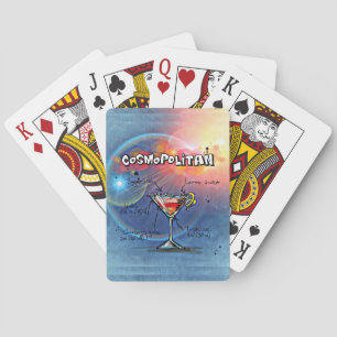 Cosmopolitan Cocktail (#2 of 12 Drink Recipe Sets) Playing Cards