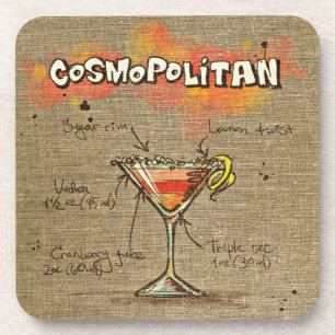 Cosmopolitan Cocktail Drink Coaster