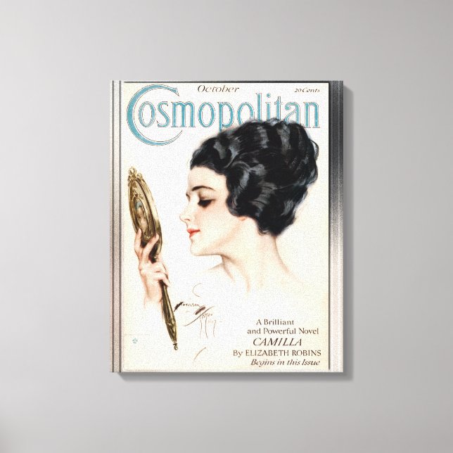 Cosmopolitan FC October 1917 by Harrison Fisher Canvas Print (Front)
