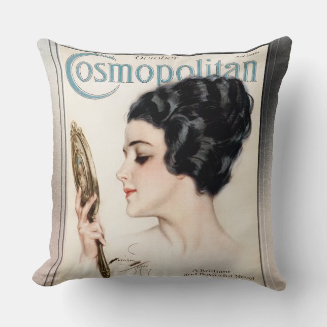 Cosmopolitan FC October 1917 by Harrison Fisher Cushion (Front)