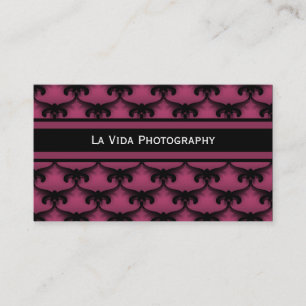 Cosmopolitan Glam Business Card, Burgundy Card