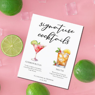 Cosmopolitan Mai Tai Signature Cocktails Menu