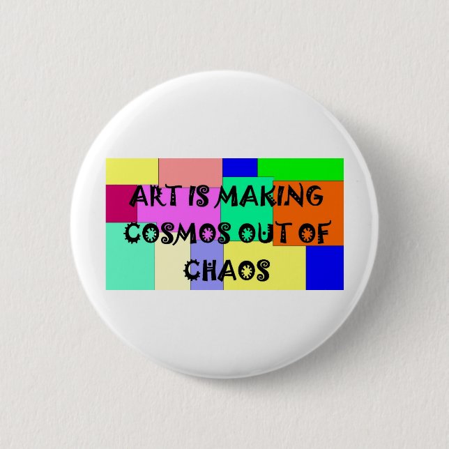 cosmos 2 6 cm round badge (Front)