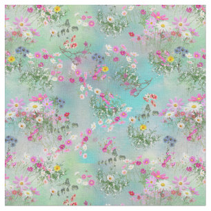 Cosmos and Wildflowers Fabric