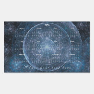 Cosmos Background 001 - Calendar 2015 Rectangular Sticker