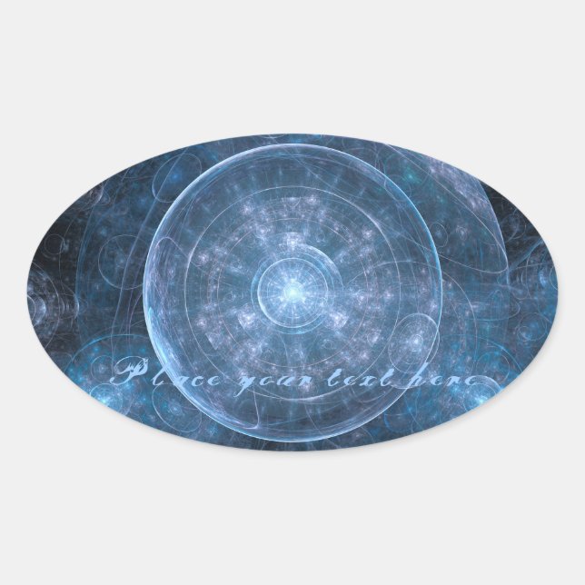 Cosmos Background 001 Oval Sticker (Front)