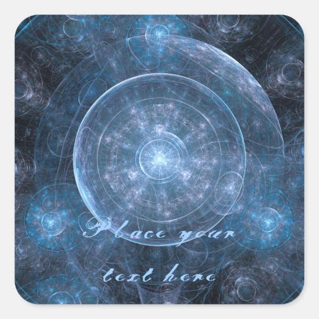 Cosmos Background 001 Square Sticker (Front)
