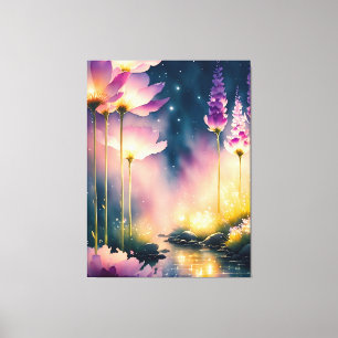 Cosmos blossoms Art Work Canvas Print