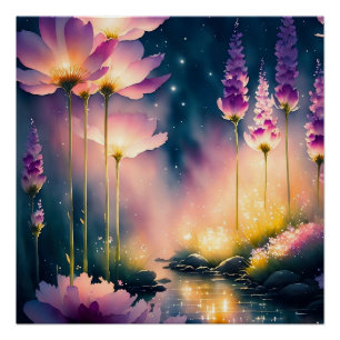 Cosmos blossoms Art Work Poster