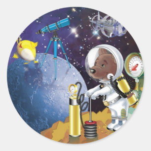 cosmos classic round sticker