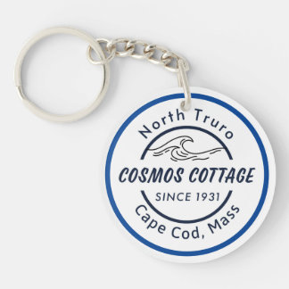 Cosmos Cottage Keychain with Logo and Photo