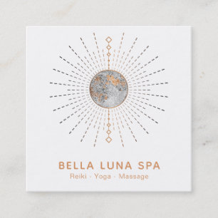 *~* Cosmos Energy Rays Moon Shaman Lunar Square Business Card