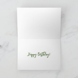 Cosmos Flower Folded Birthday Card