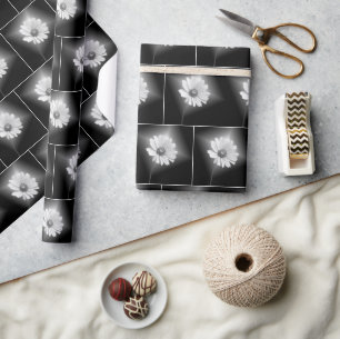 Cosmos Flower Glow Wrapping Paper