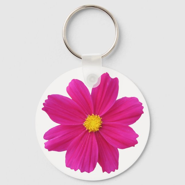 cosmos flower key ring (Front)