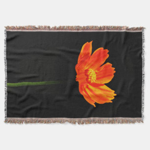 Cosmos Flower Throw Blanket