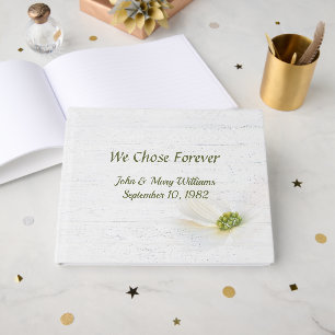 Cosmos Flower Vow Renewal Guest Book