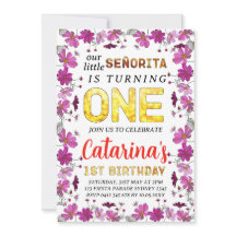 Cosmos Flowers Fiesta inspired 1st Birthday