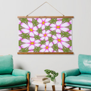 Cosmos Flowers Pattern Hanging Tapestry