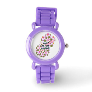 Cosmos Flowers Pattern Watch