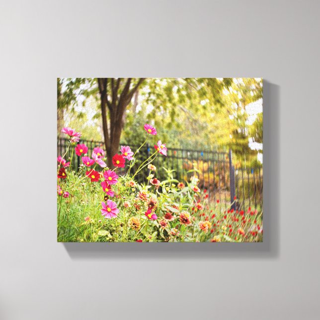 Cosmos Garden 8 x 10 Canvas Wrap by DeGruy (Front)