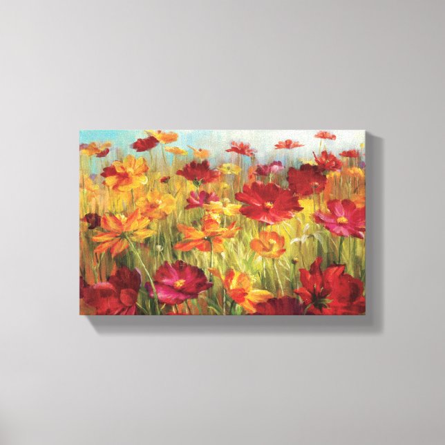 Cosmos in the Field Canvas Print (Front)