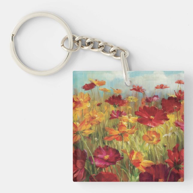 Cosmos in the Field Key Ring (Front)