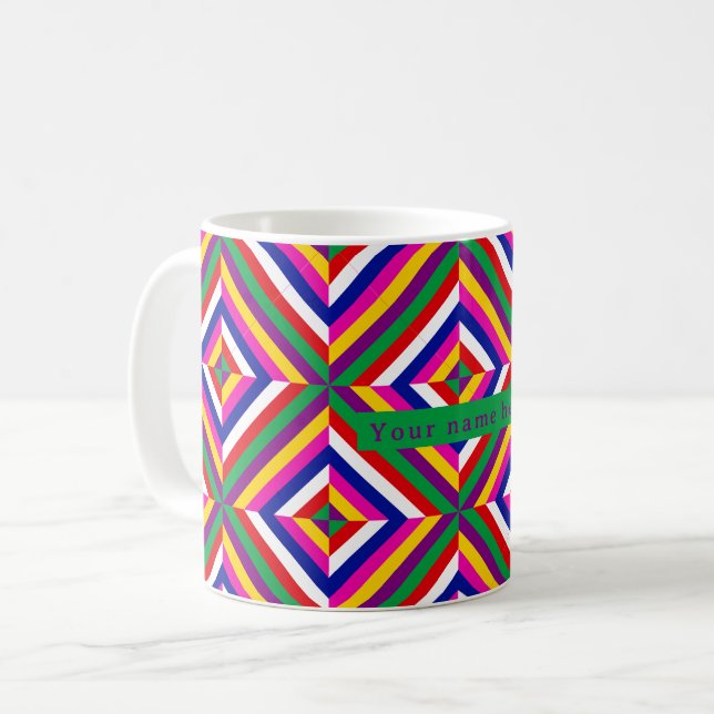 Cosmos-infinite Personalised Mug - Purple/Green (Front Left)