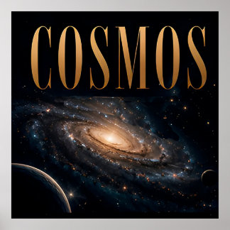 Cosmos Luxury Space Editorial Graphic Poster